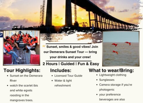Demerara River Sunset Tour Today