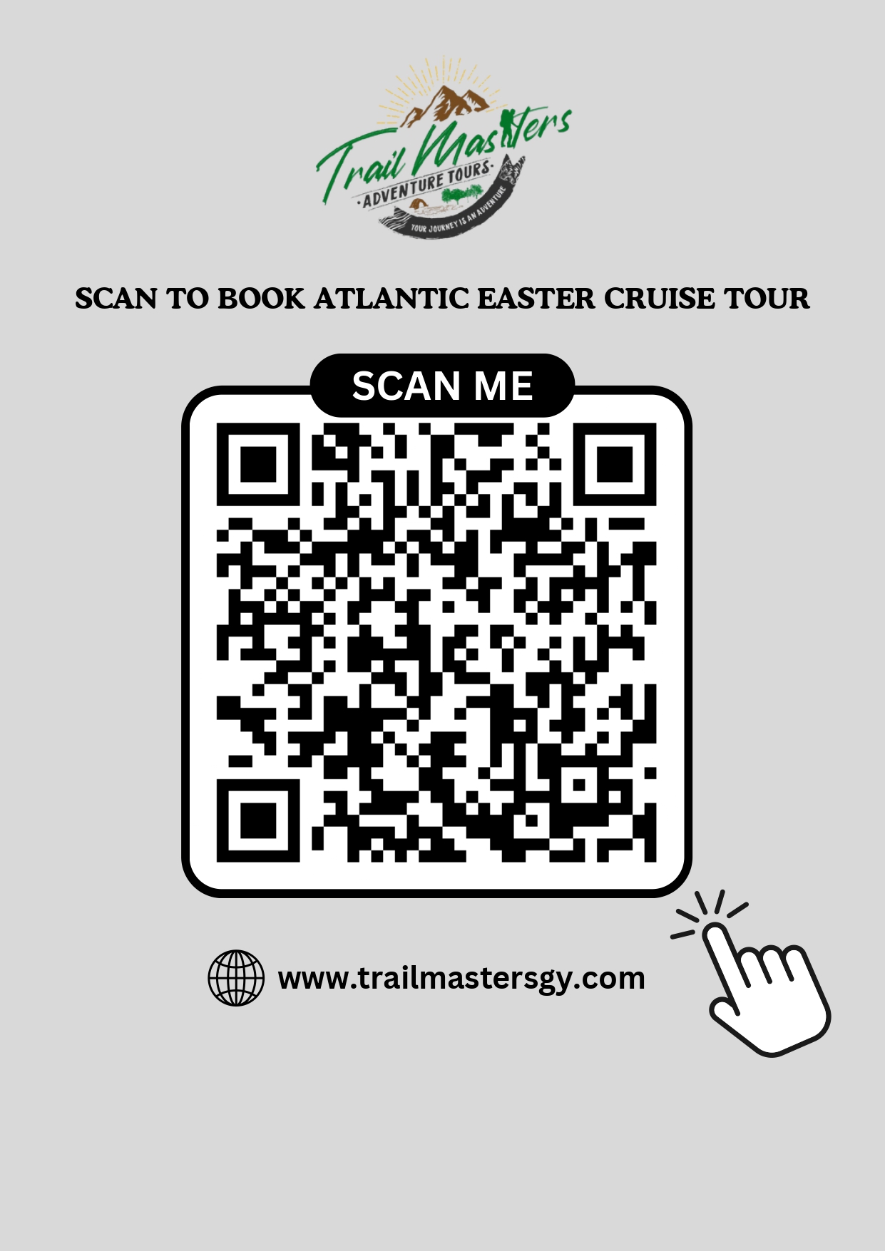 Scan to Book Atlantic Easter Cruise Tour 
